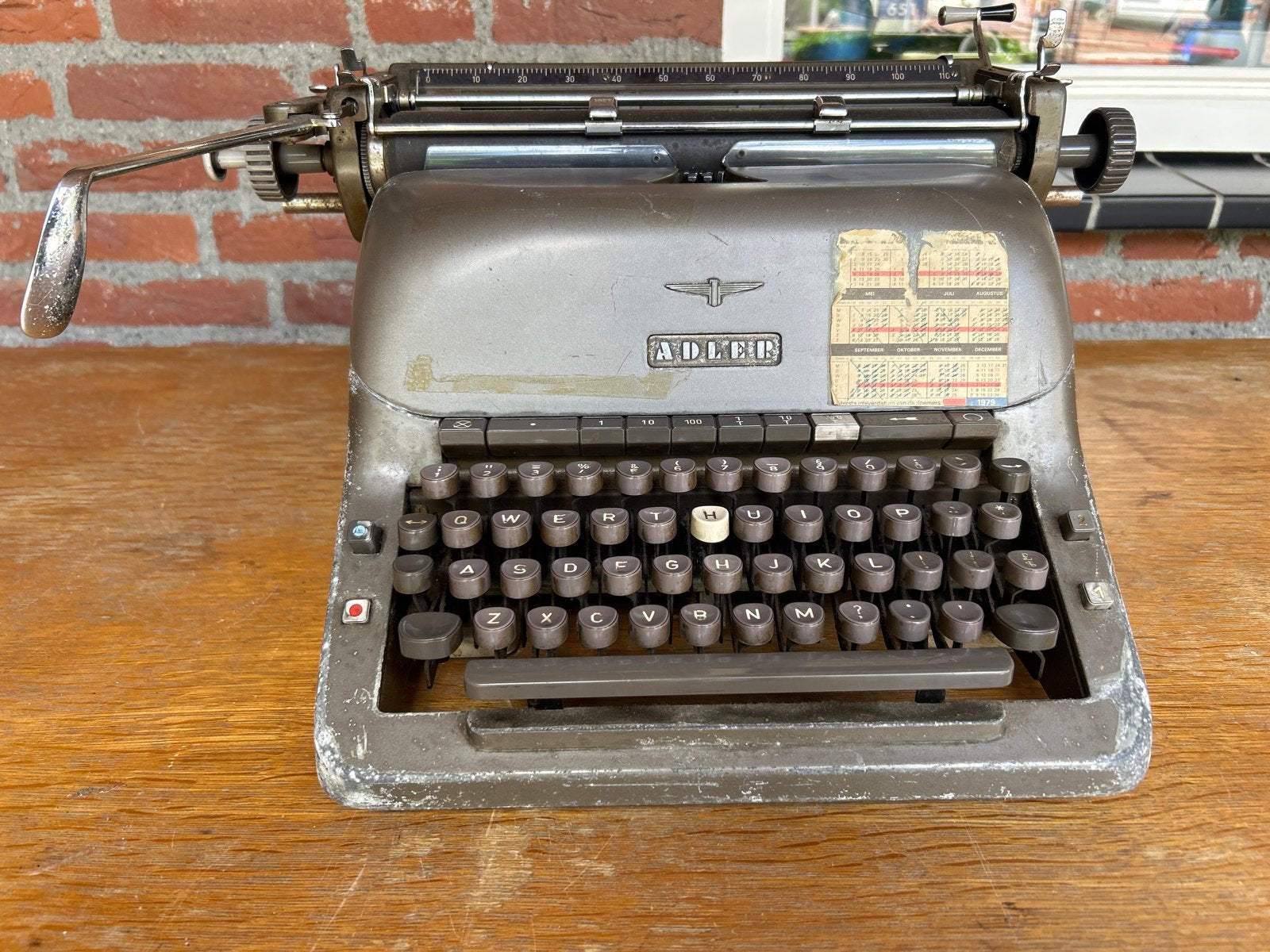 Antiek typemachine adler, Ophalen, Gebruikt