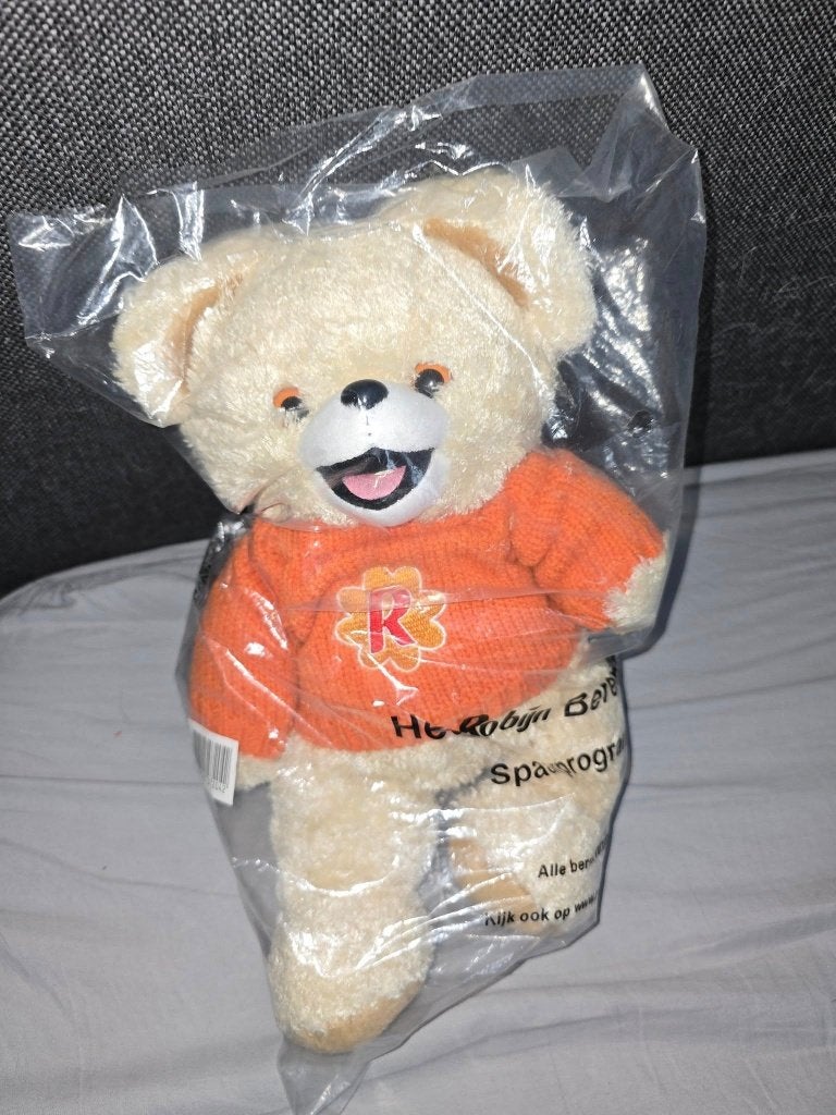 Robijn Beer Knuffel - Nieuw in verpakking   (d6), Overige merken, Beer, Nieuw, Ophalen of Verzenden