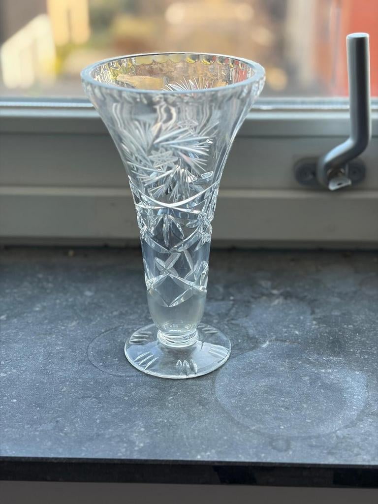 Diverse kristallen glazen, karaf en vaas, Ophalen of Verzenden, Glas, Overige stijlen, Glas of Glazen