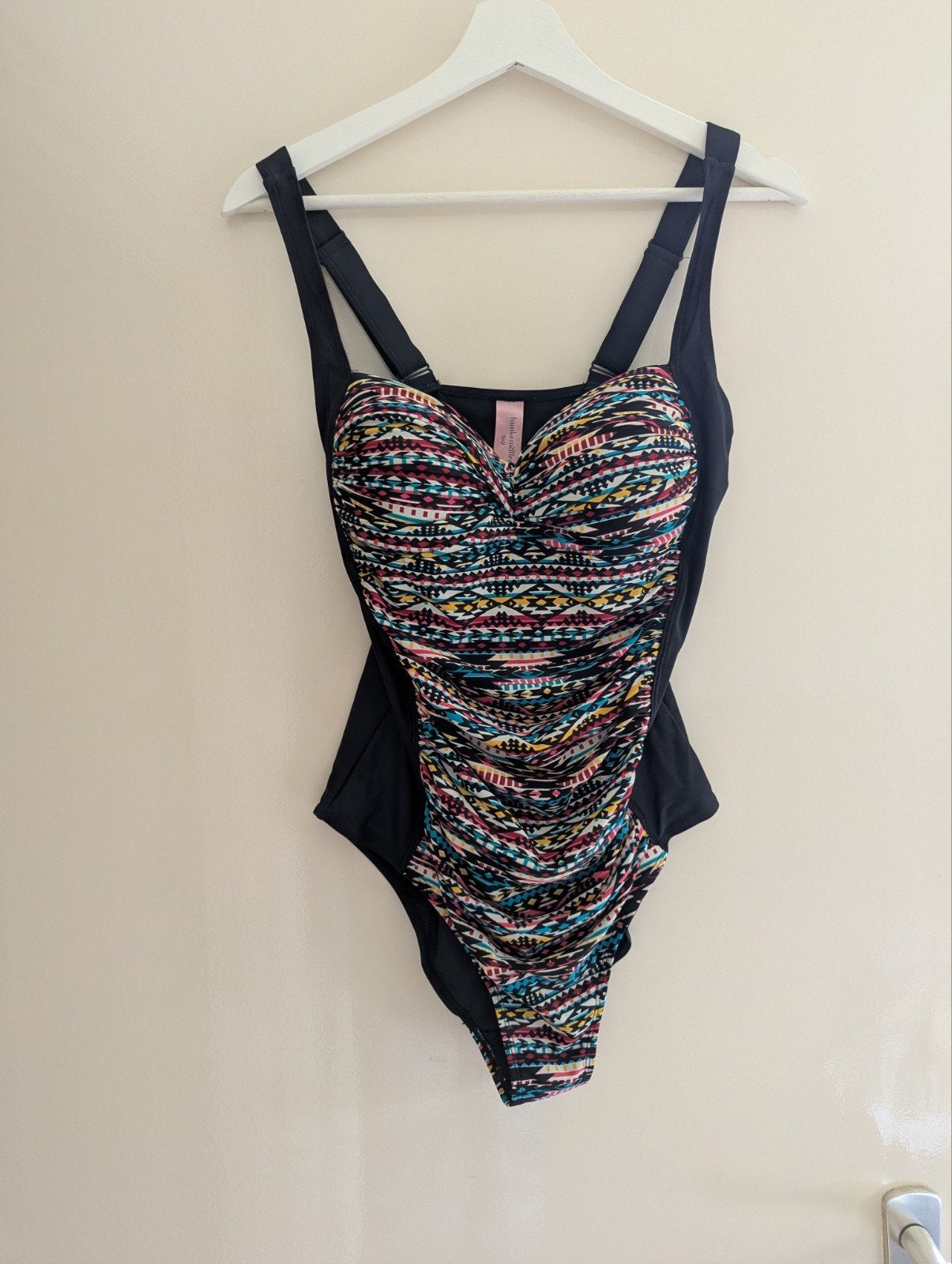 Badpak met bohemian omslagdoek maat 42, Meerkleurig, Badpak, Ophalen of Verzenden, Zo goed als nieuw