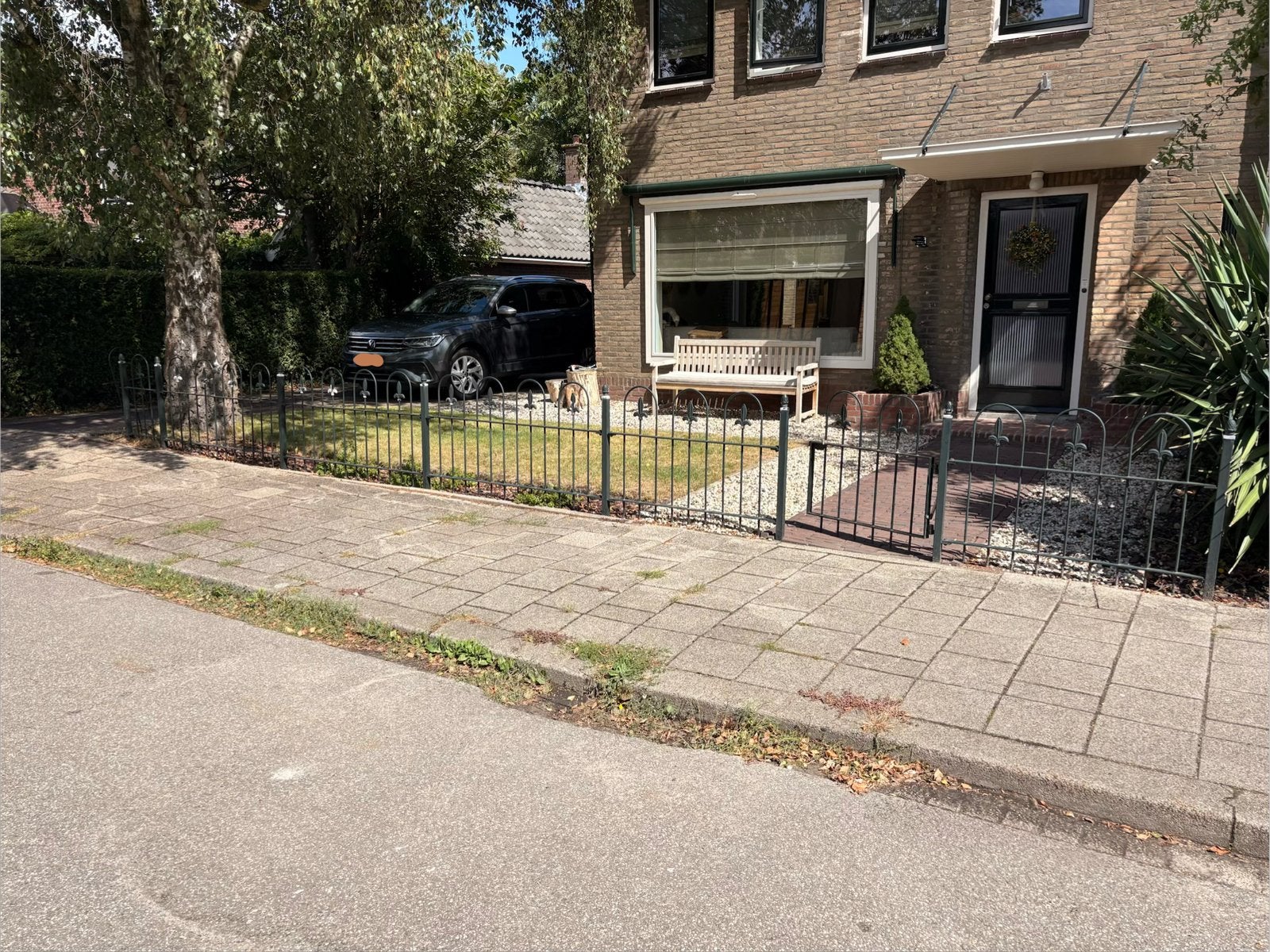 Tuinhek groen / hekwerk, Tuin en Terras, Ophalen, Zo goed als nieuw, IJzer, Tuinhek