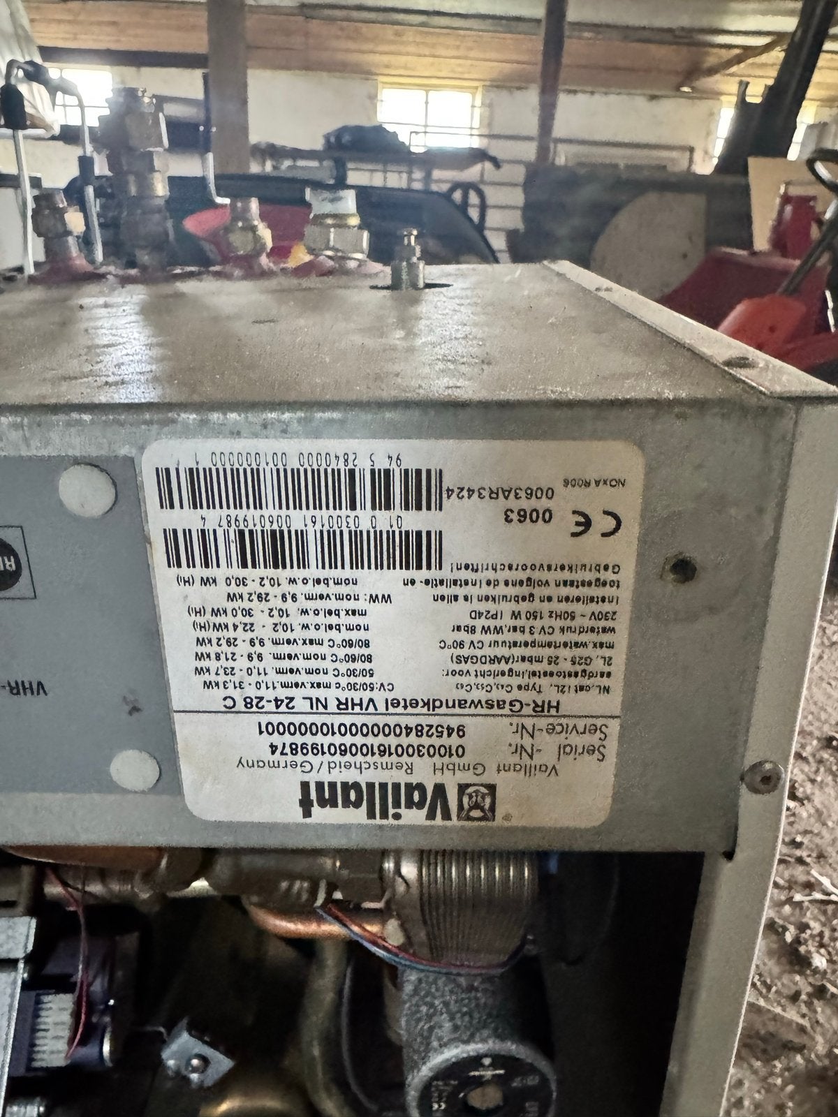 Vaillant HR-Gasketel VHR NL 24-28 C CV-ketel, Doe-het-zelf en Verbouw, Ophalen, Gebruikt, Hoog rendement (Hr), Cv-ketel of Combi-ketel