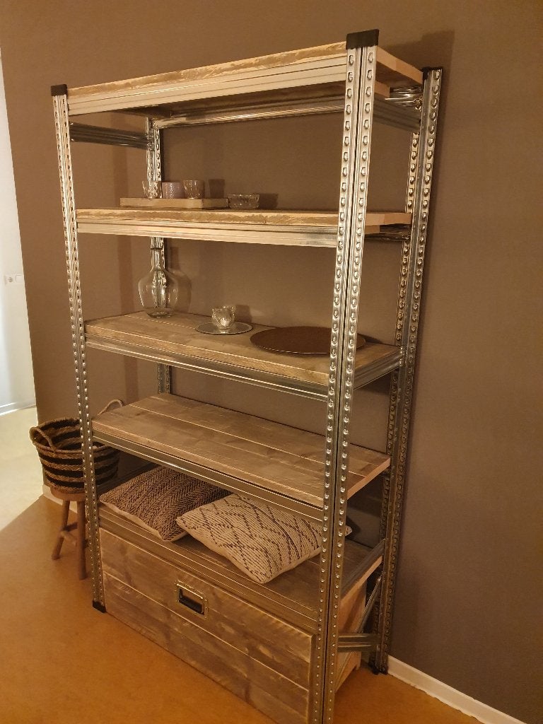 Unieke ladekast, stellingkast industrieel in elke maat/vorm, Ophalen, 100 tot 150 cm, Nieuw, 25 tot 50 cm