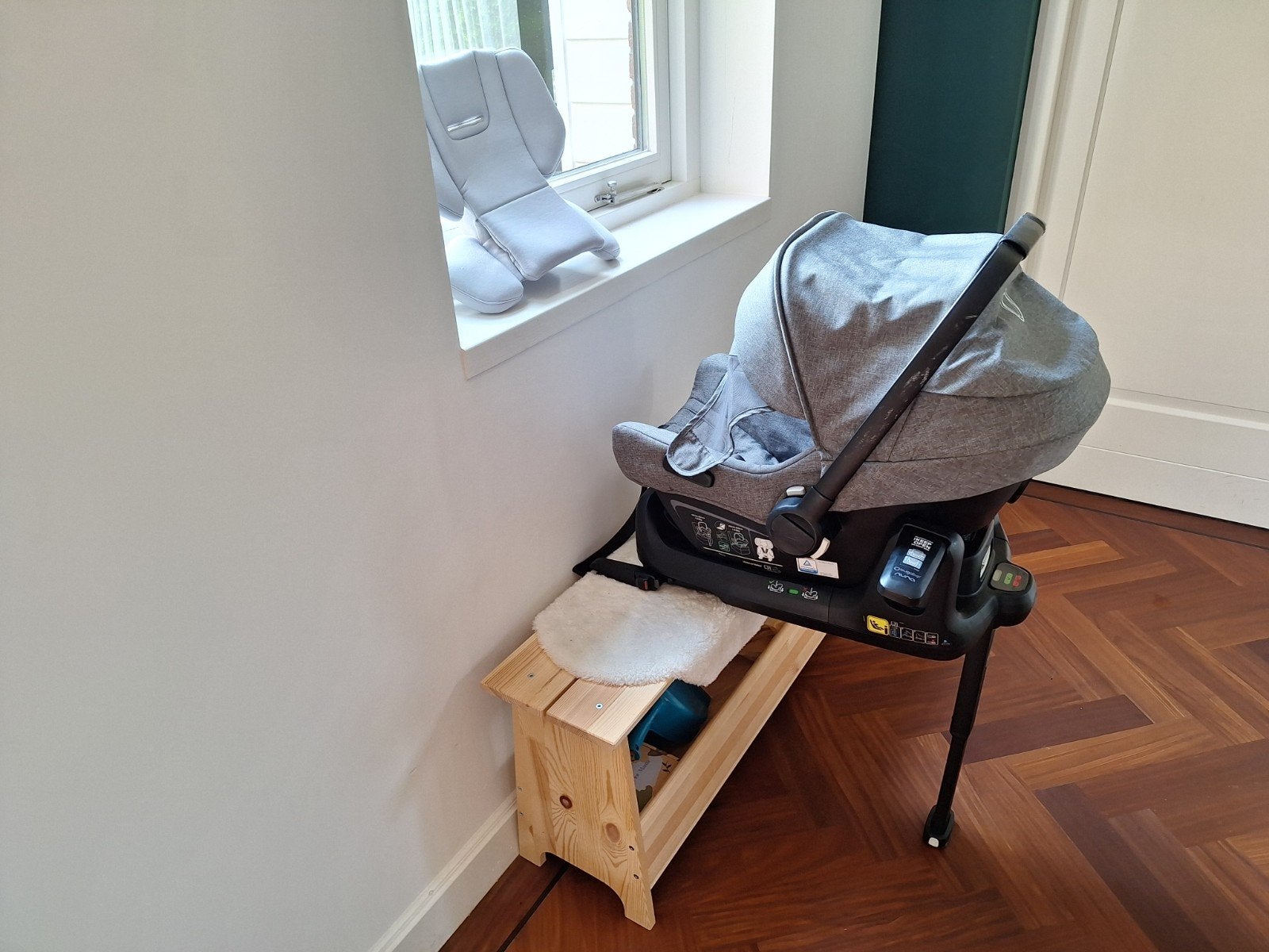 Bugaboo Turtle Air by Nuna autostoel met isofix base, Autogordel of Isofix, Gebruikt, Zijbescherming, 0 t/m 13 kg