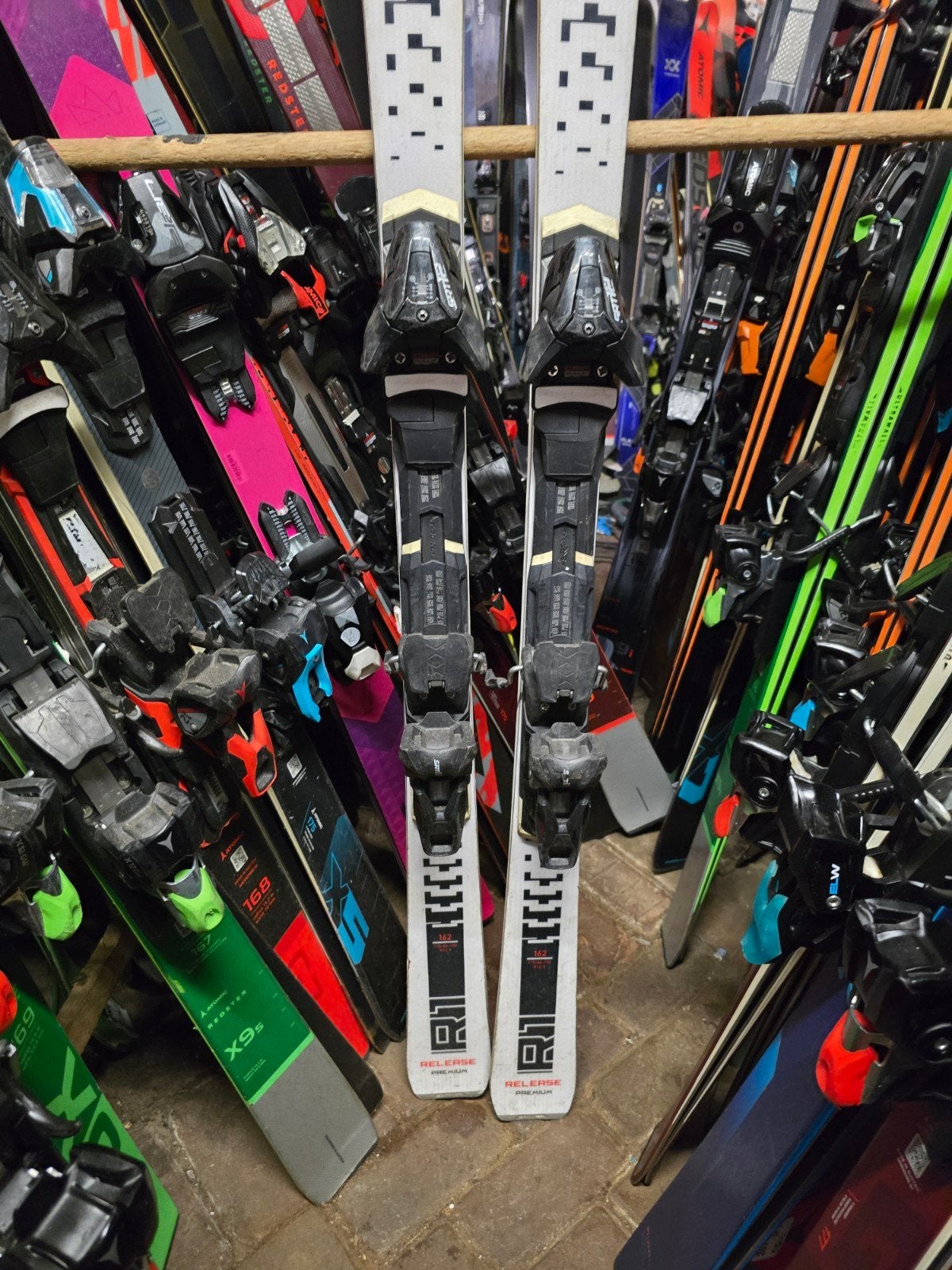 162 cm MOLITOR RELEASE R1 STOCKLI GEMAAKT SKIS AL LASER SC, Overige merken, 160 tot 180 cm, Molitor  stockli, Ophalen of Verzenden