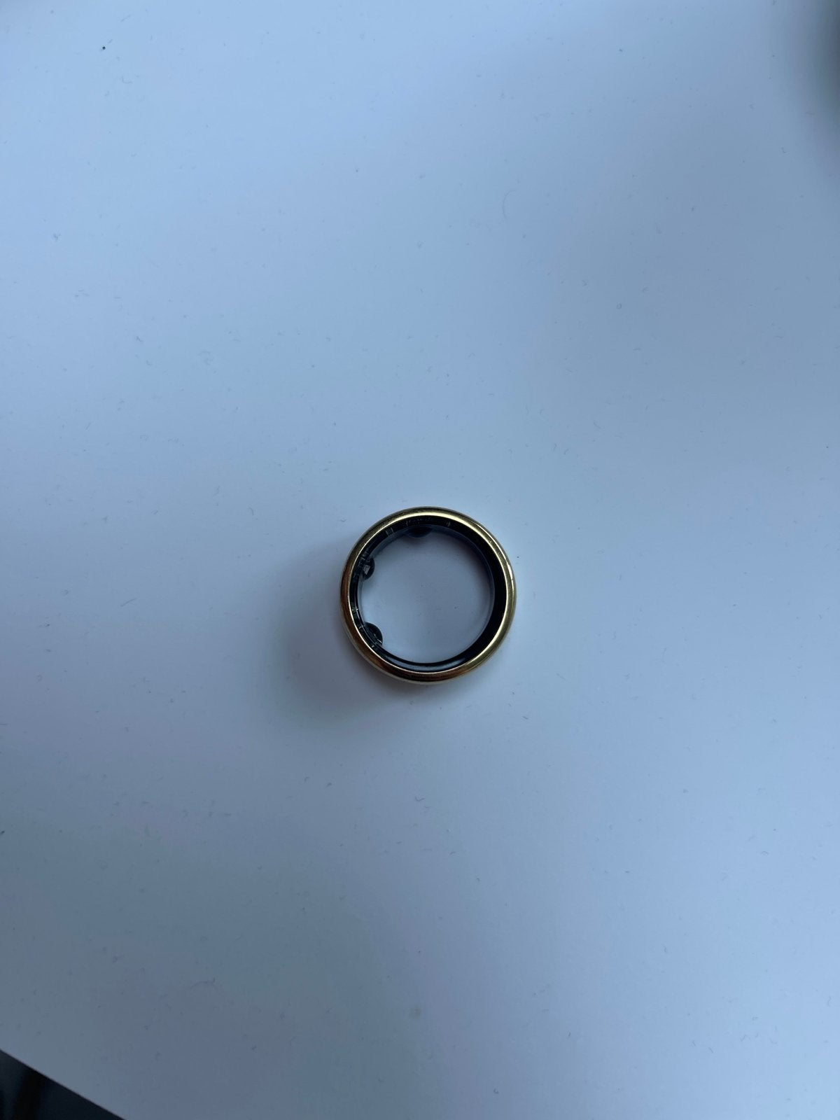 Oura Ring Gen3 Horizon Goud, US9 - Maart 2025, Overige materialen, 20 of groter, Ophalen of Verzenden, Zo goed als nieuw
