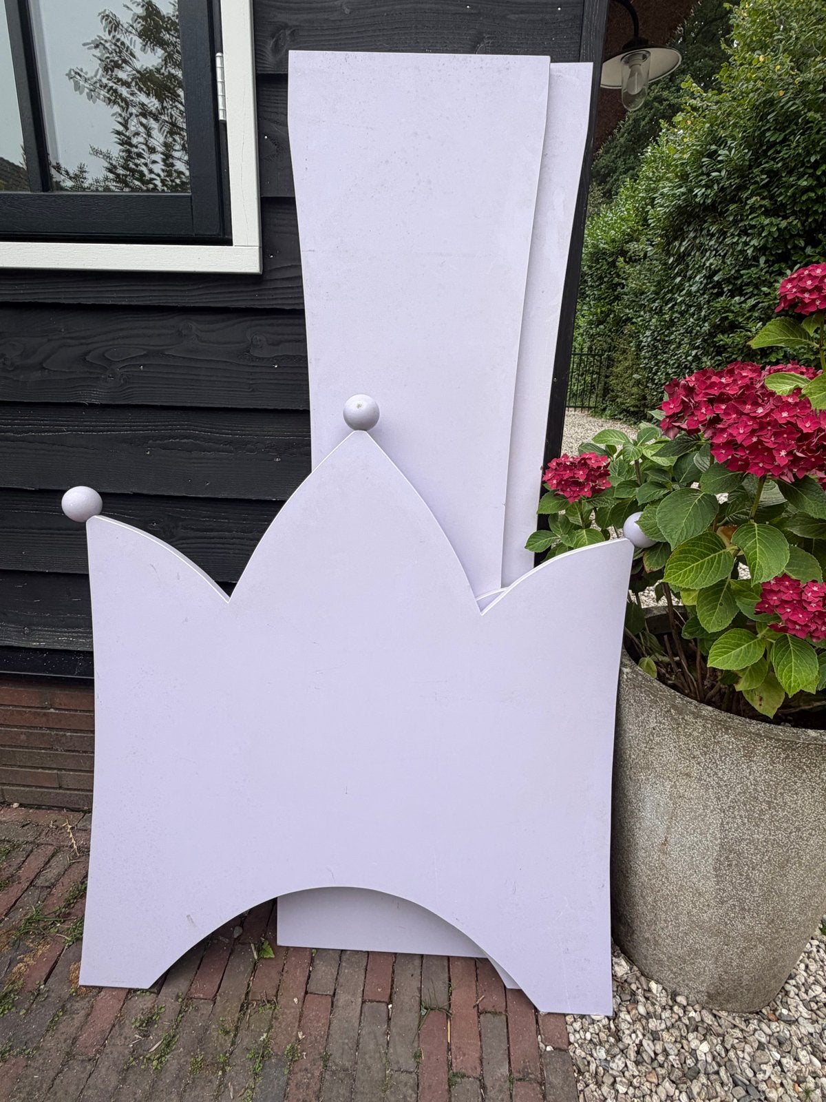 Peuterbed met bijpassend poppenbedje - Kroon design, Ophalen, Gebruikt, 70 tot 85 cm, 140 tot 160 cm