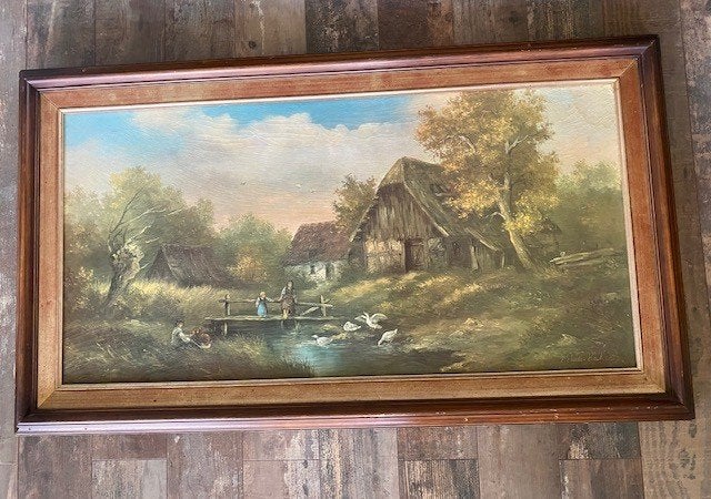 Elisabeth Paetz-Kalich Olieverf Schilderij  Linnen Origineel, Doek, Ophalen of Verzenden, Overige onderwerpen, Gesigneerd
