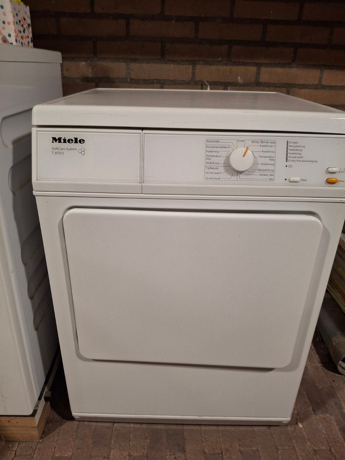 Miele T 8703 Luchtafvoer Wasdroger - Beste uit de test!, Ophalen, 6 tot 8 kg, Gebruikt, Luchtafvoer