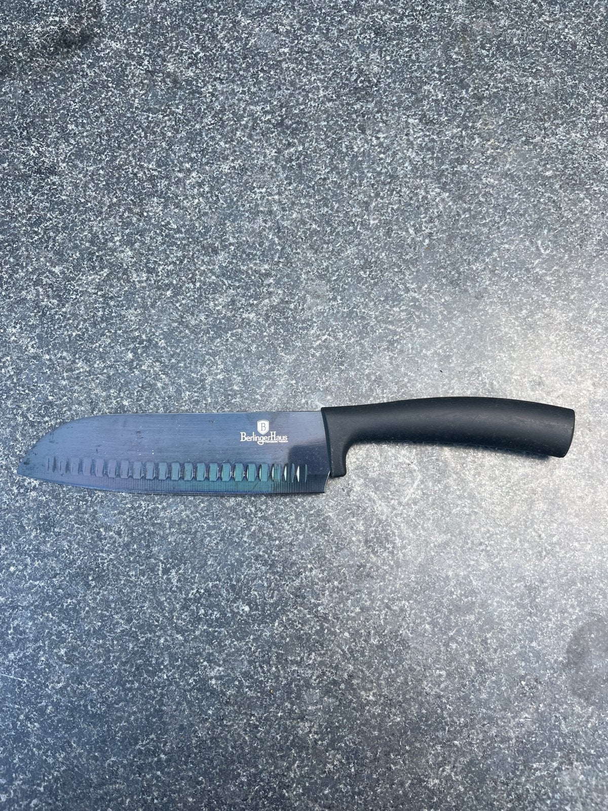 Berlinger Haus Santoku mes - Zwart, Overige typen, Ophalen of Verzenden, Zo goed als nieuw, Zwart