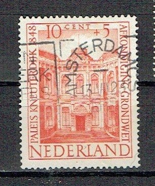 Nederland 1948 502 Monument Paleis Kneuterdijk AMSTERDAM CS, Verzenden, Gestempeld, Plaats of Gebouw