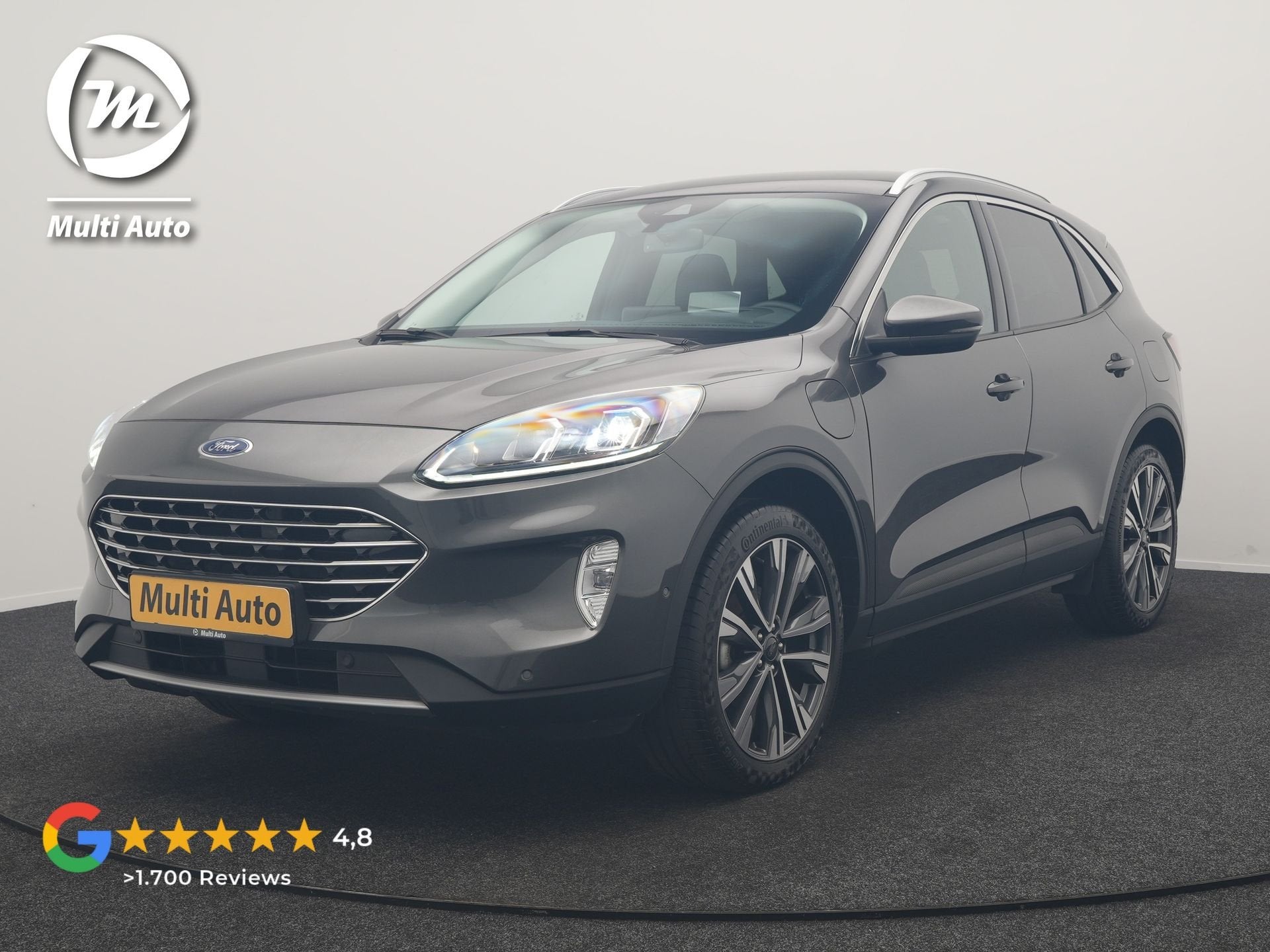 Ford Kuga 2.5 PHEV Titanium X 225pk Dealer O.H. | SOH 98,4%, Auto's, Dealer onderhouden, Gebruikt, Zwart, 4 cilinders