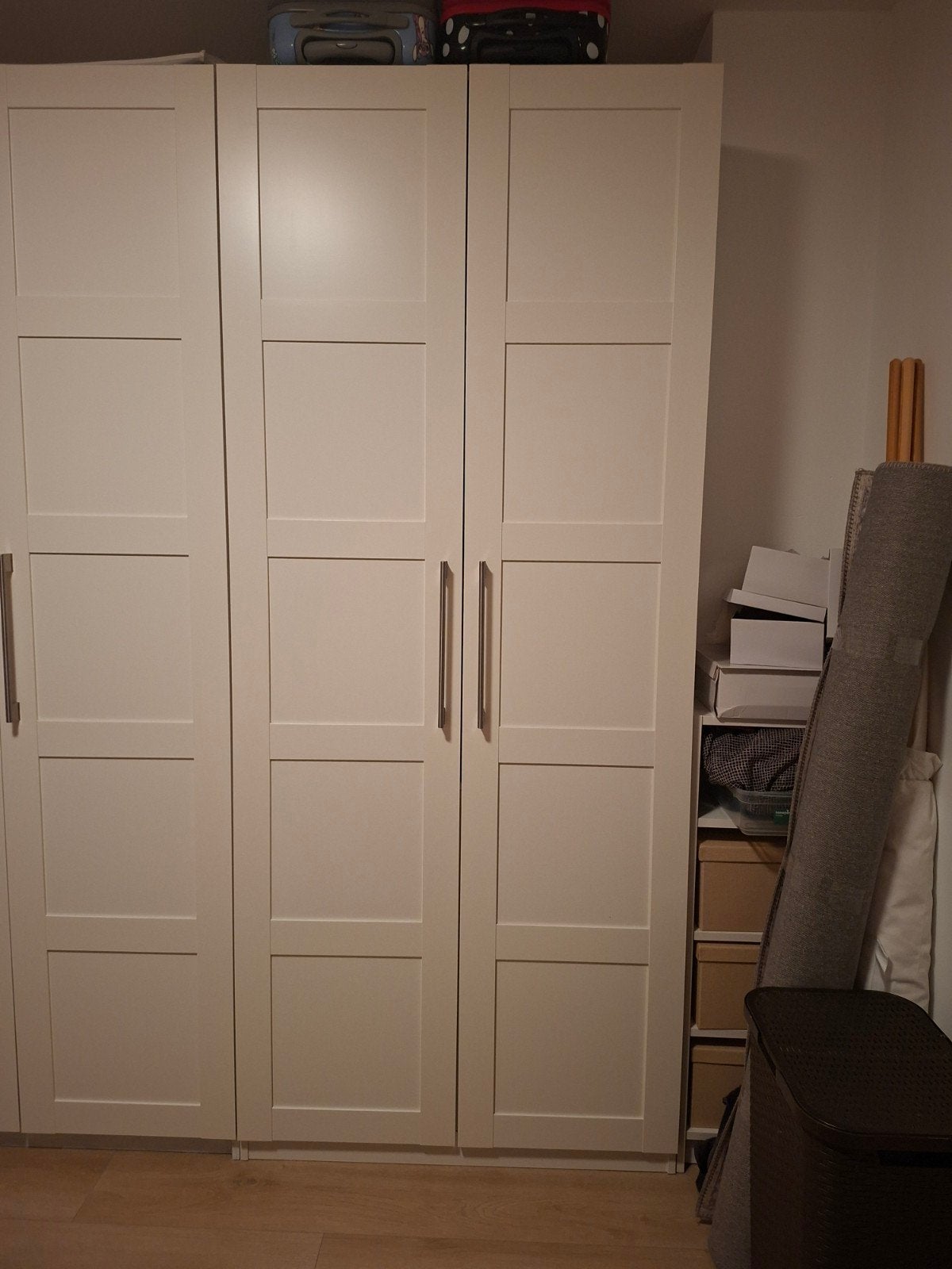 ikea Pax kast met ladeblok en spiegel 100x60x236, Gebruikt, 100 tot 150 cm, 200 cm of meer, 50 tot 75 cm