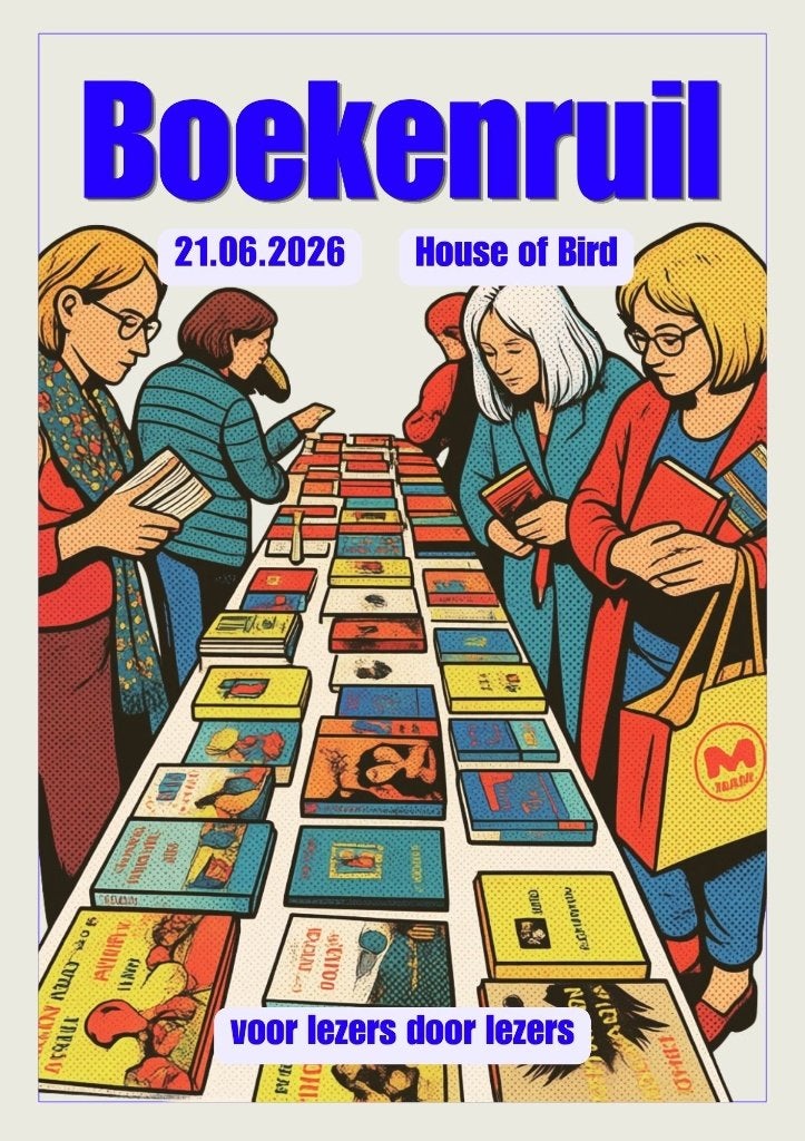 Bookswap | Boekenruil | Diemen | 21 juni | House of Bird, Eén persoon