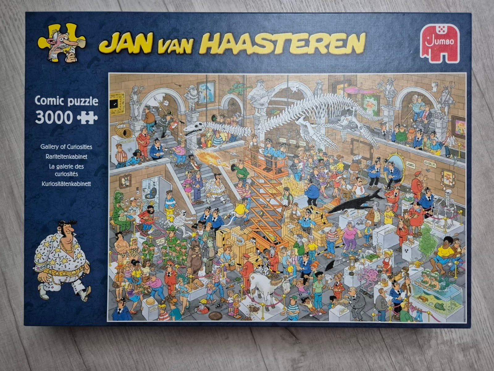 Rariteitenkabinet Jan van Haasteren 3000 Comic Puzzel, Ophalen of Verzenden, Meer dan 1500 stukjes, Zo goed als nieuw, Legpuzzel