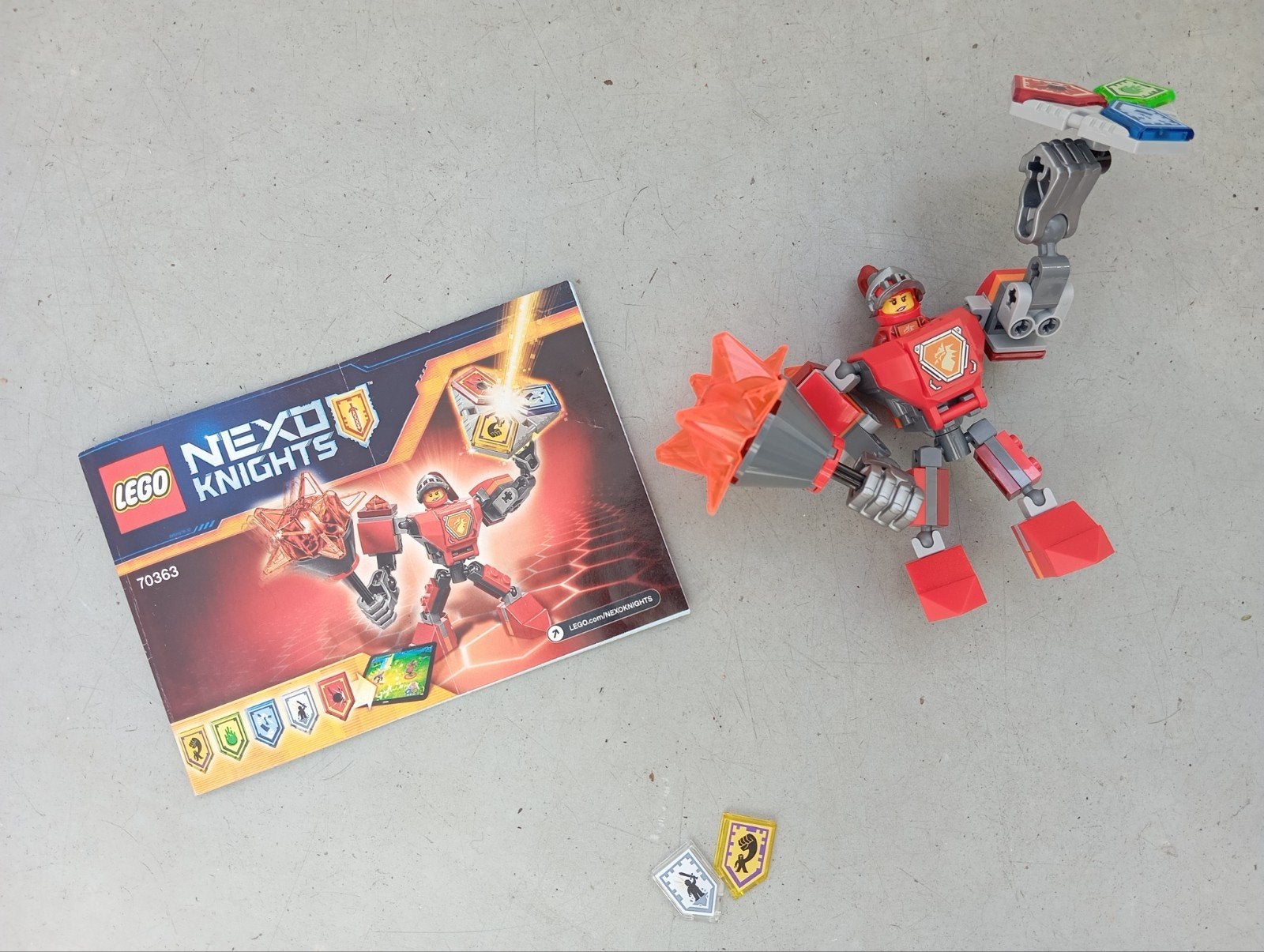LEGO Nexo Knights 70363 Battle Suit Macy met instructies, Lego, Inclusief instructies, Ophalen of Verzenden, Zo goed als nieuw