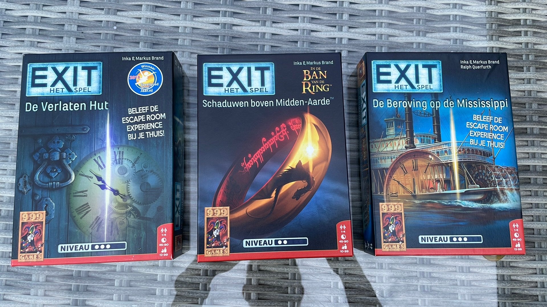 Exit escaperoom spellen, Ophalen, Zo goed als nieuw