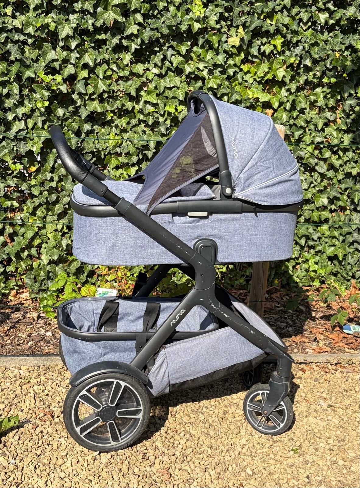 Nuna Demi Grow Duowagen - Aspen Blue (compleet) & Oxford, Gebruikt, Duowagen, Combiwagen, Ophalen