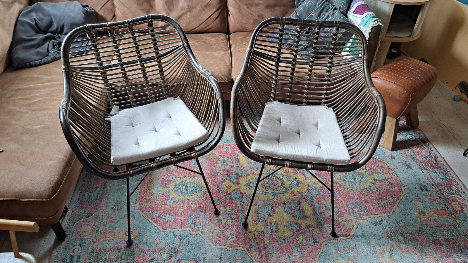 Leen Bakker Julan stoelen - 2 stuks, Ophalen of Verzenden, Bruin, Twee