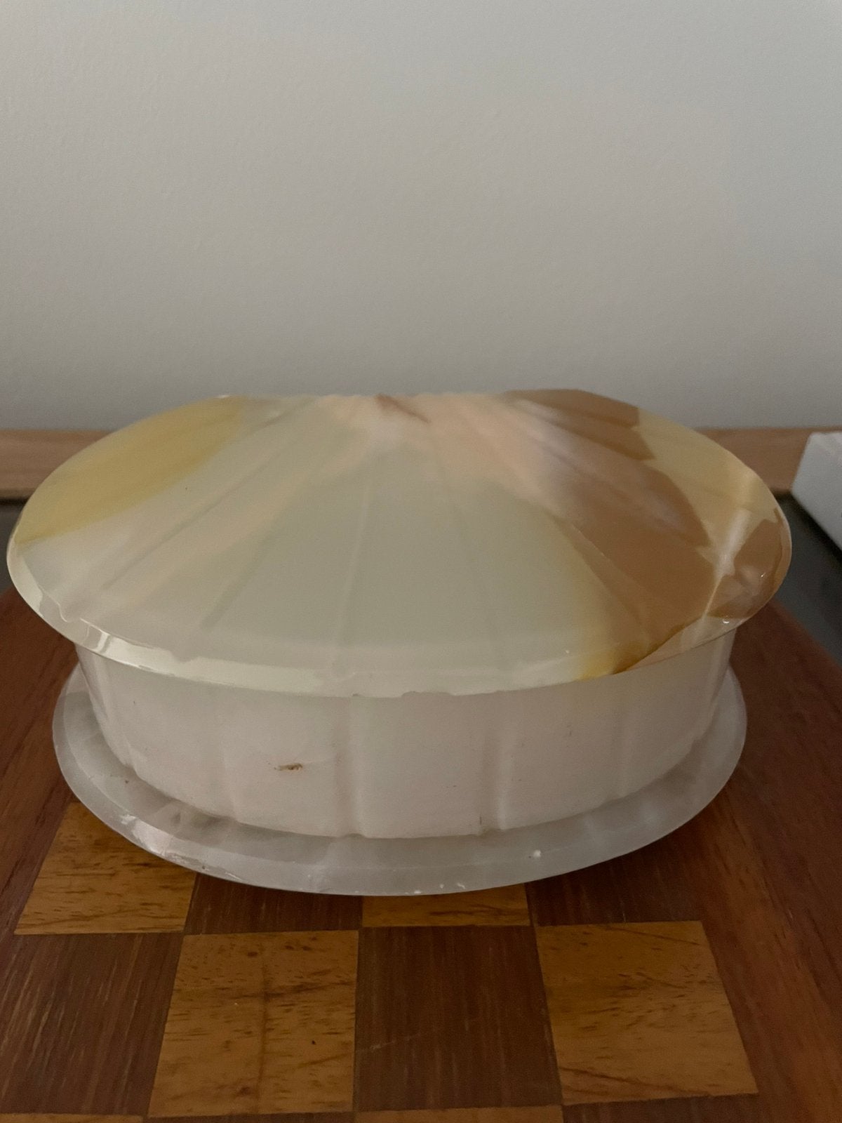 Natuursteen marmer onyx kistje doosje schelp sieradenkistje, Antiek en Kunst, Ophalen of Verzenden