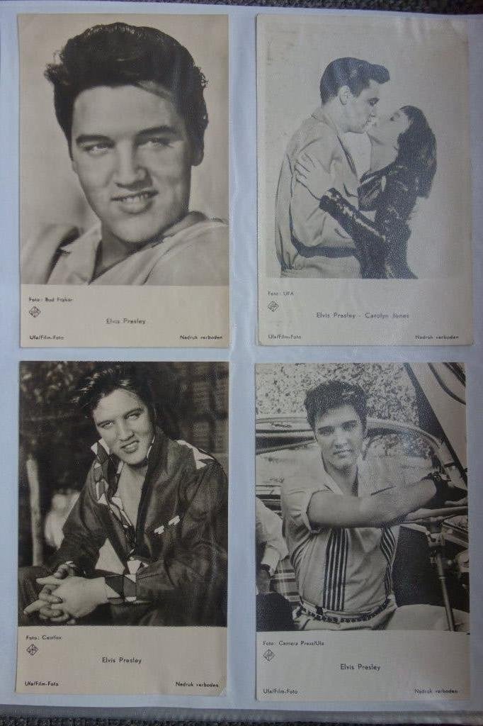 Elvis Presley briefkaarten 4 maal, Ophalen of Verzenden, Nieuw, Foto of Kaart
