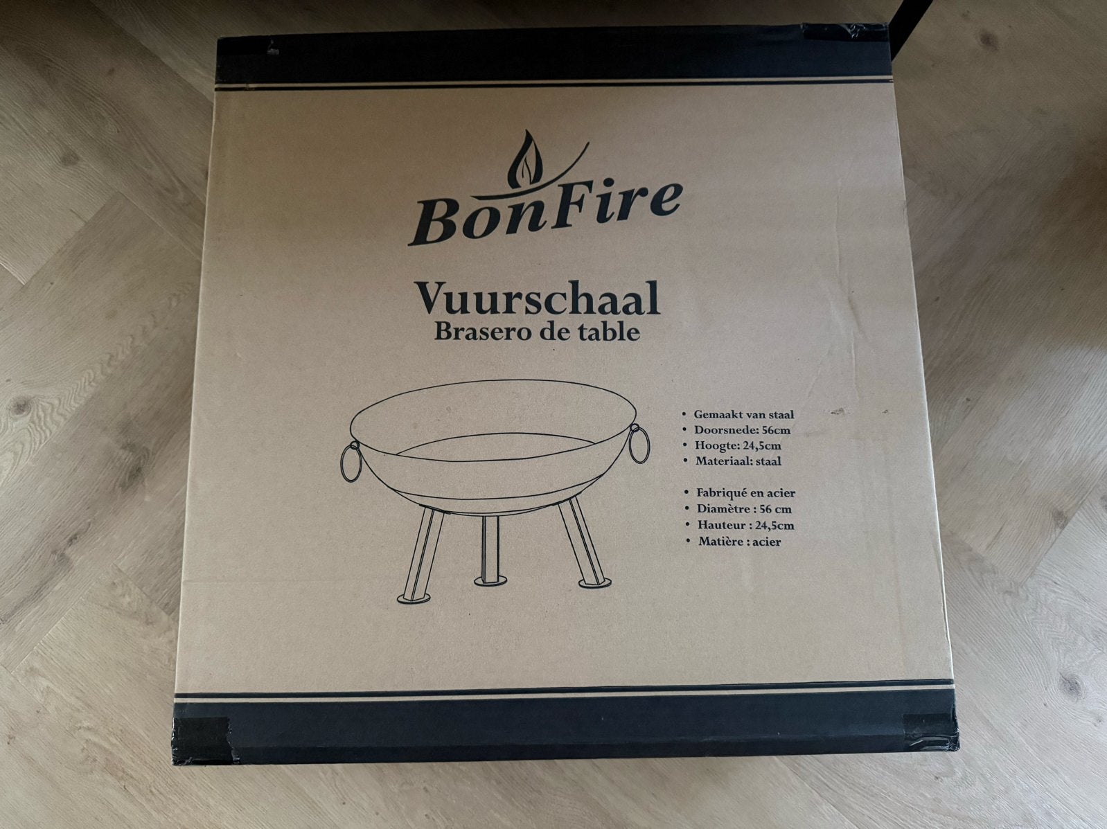 BonFire Vuurschaal - Stalen Brasero de table, Ophalen of Verzenden, Nieuw