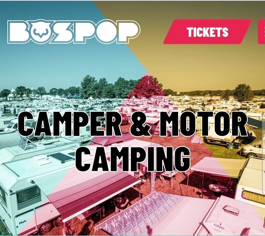 Camper ticket BOSPOP, Eén persoon