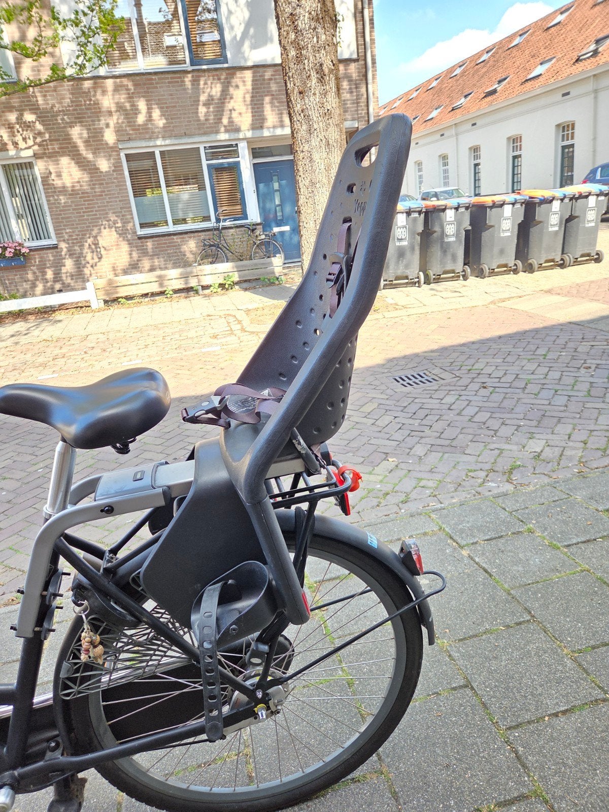 GMG Yepp Achterzitje - Zwart, Fietsen en Brommers, Ophalen, Achterzitje, GMG Yepp, 9 t/m 36 kg