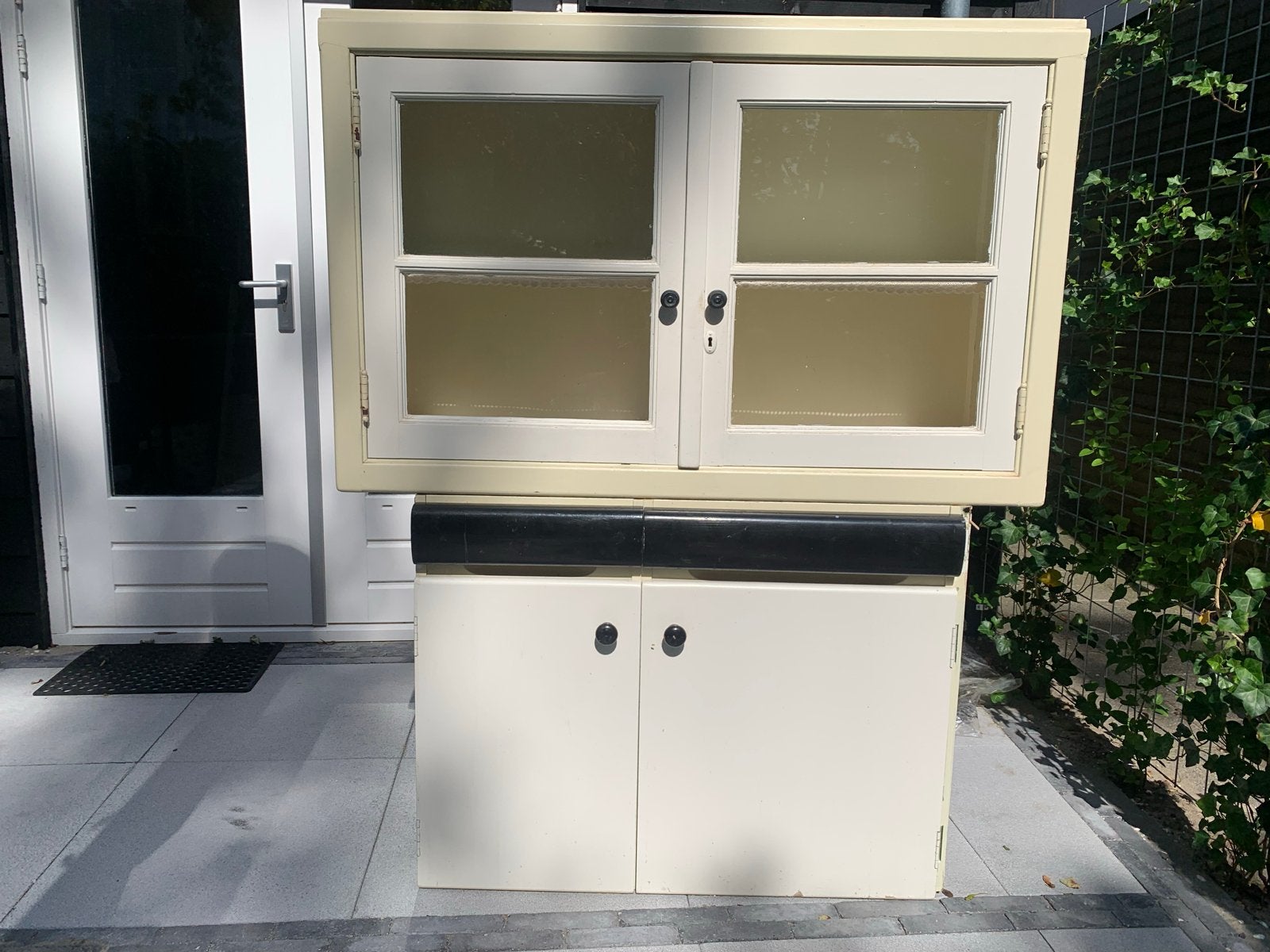 Oude keuken onderstel met losse servieskast, Antiek en Kunst, Ophalen