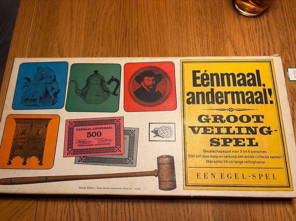 Groot Veiling Spel: Eenmaal, Andermaal! Bordspel, Drie of vier spelers, Ophalen, Gebruikt