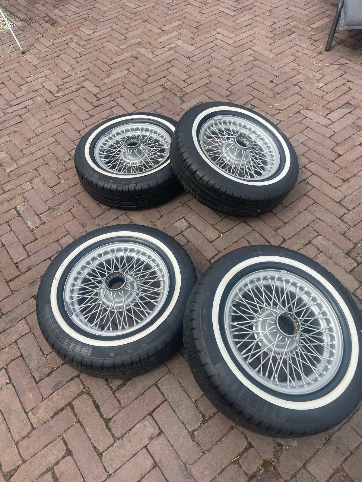Spaakwielen met naaf - Set van 4, Auto-onderdelen, Banden en Velgen, Banden en Velgen, Zomerbanden, Overige maten, Overige, Personenwagen