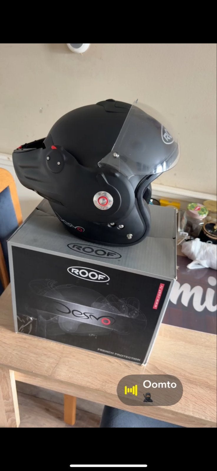 Nieuwe Roof Desmo helm - Maat XS, Motoren, XS, Systeemhelm, Ophalen, Nieuw met kaartje