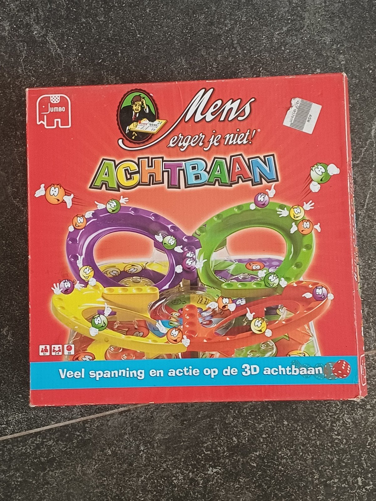 Mens erger je niet! Achtbaan - Jumbo bordspel, Drie of vier spelers, Ophalen of Verzenden, Gebruikt, Jumbo