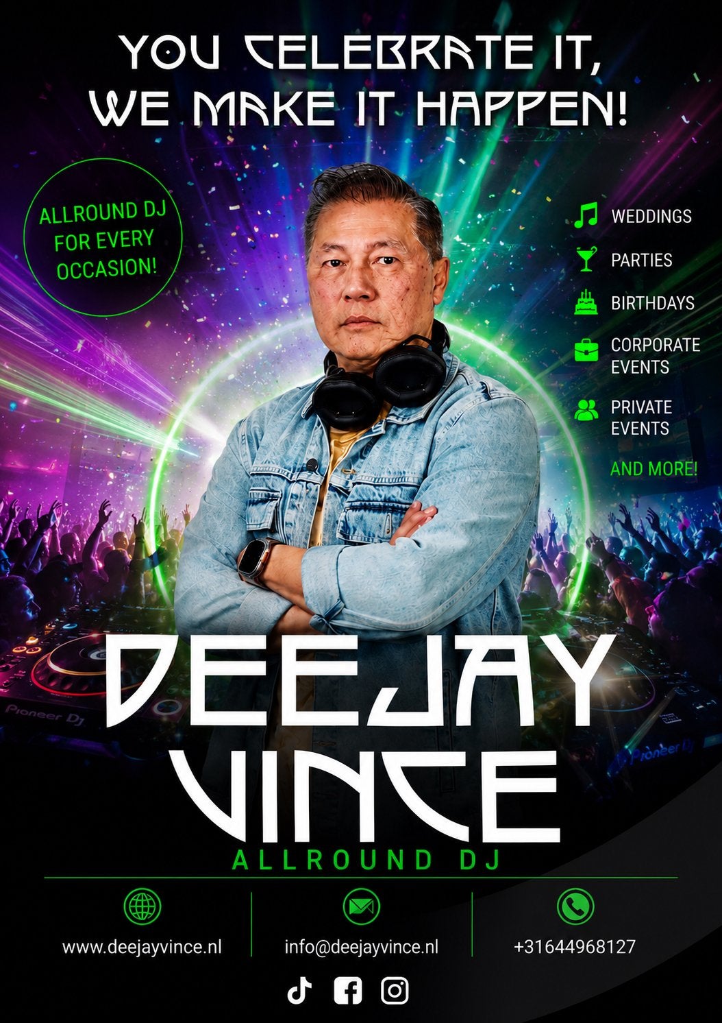 DJ TE HUUR, Muziek en Instrumenten, Dj-sets en Draaitafels, Ophalen of Verzenden, Overige merken