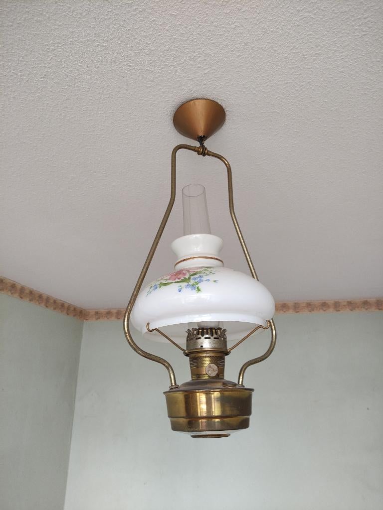Plafond hanglamp vintage, Ophalen, Zo goed als nieuw, Minder dan 50 cm