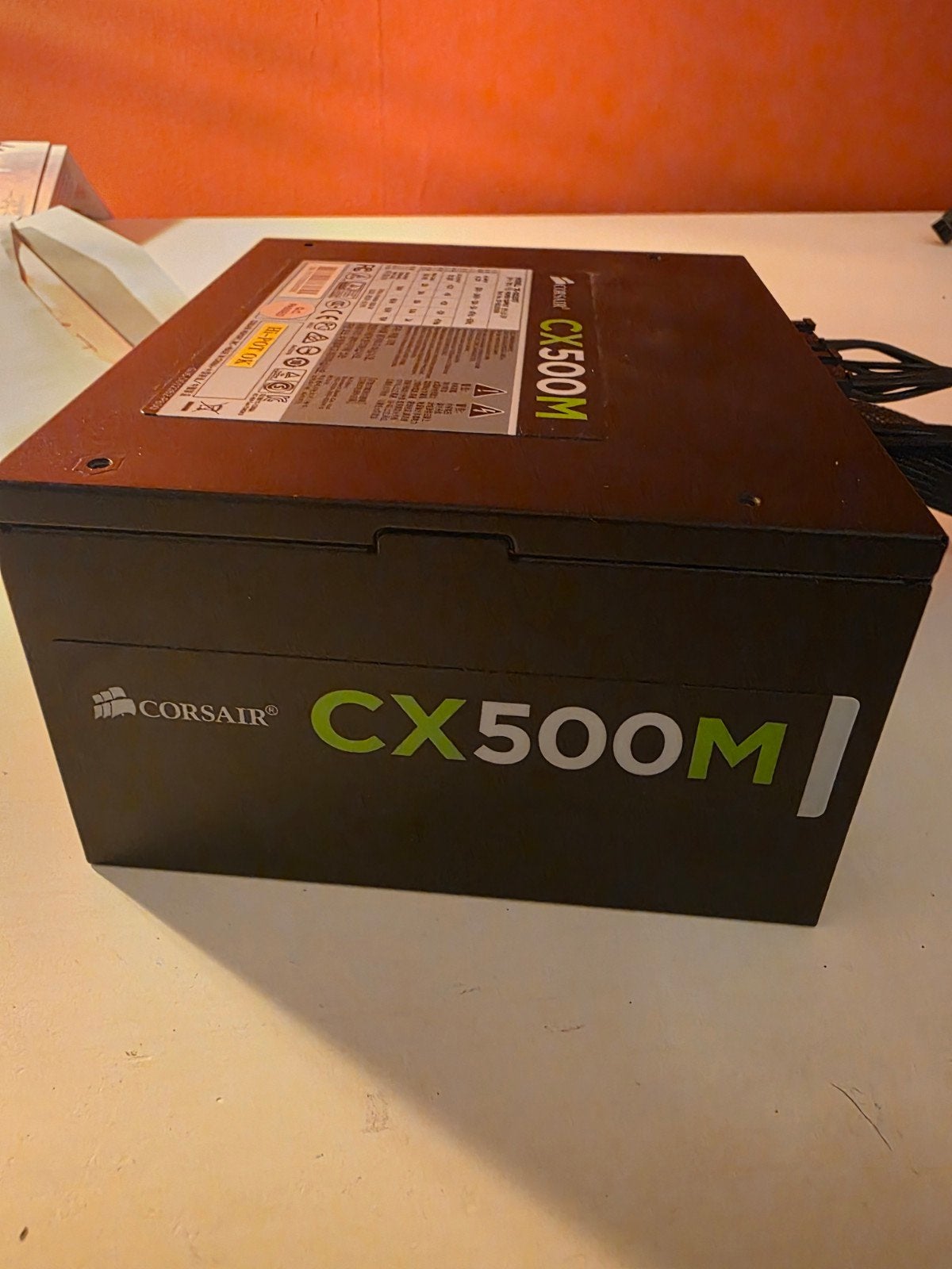 Corsair CX500M Voeding - Zonder voedingskabel, Computers en Software, Interne voedingen, Ophalen of Verzenden, Gebruikt