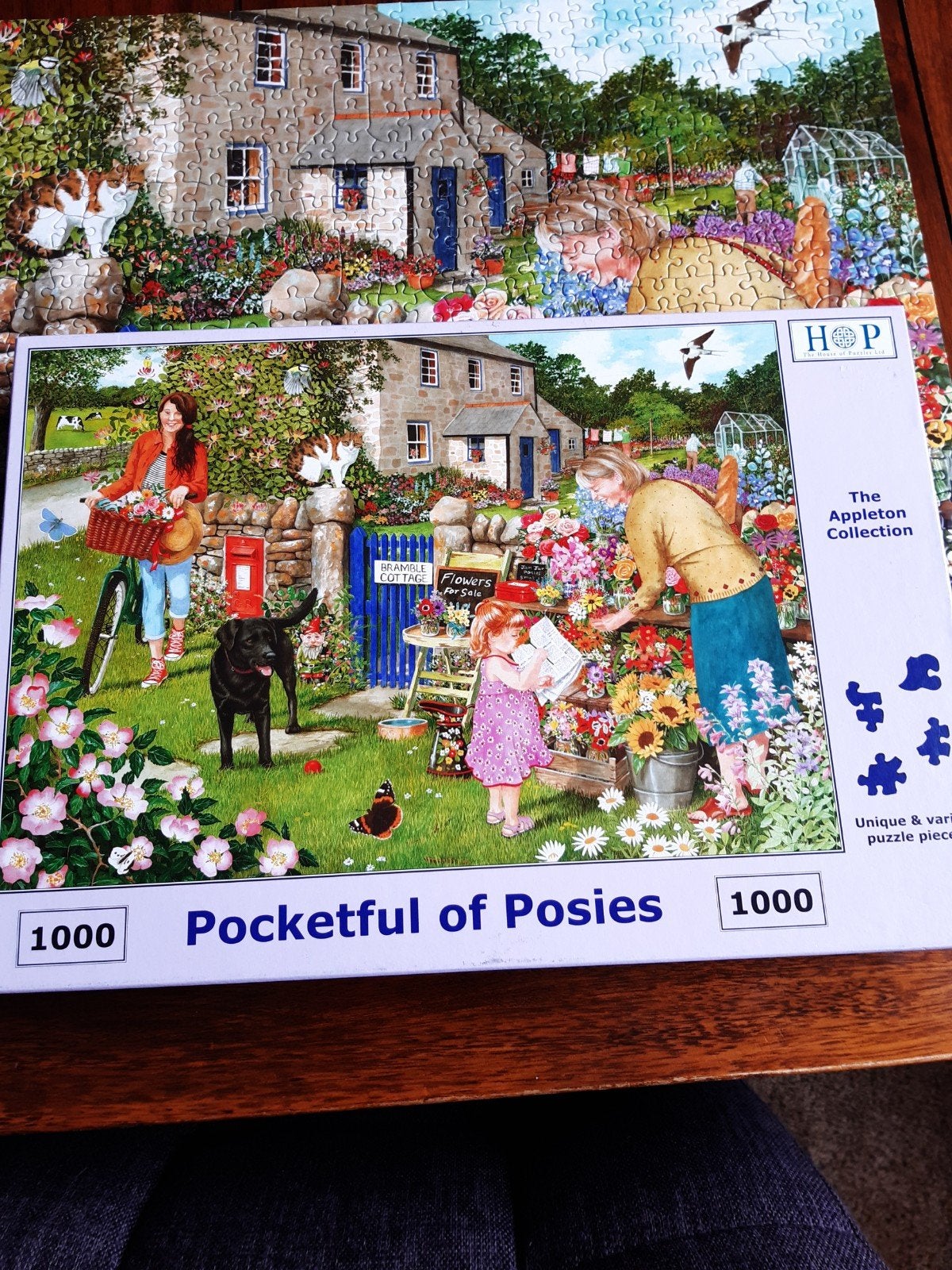 Hop puzzel,Pocketful of posies, Ophalen of Verzenden, 500 t/m 1500 stukjes, Zo goed als nieuw