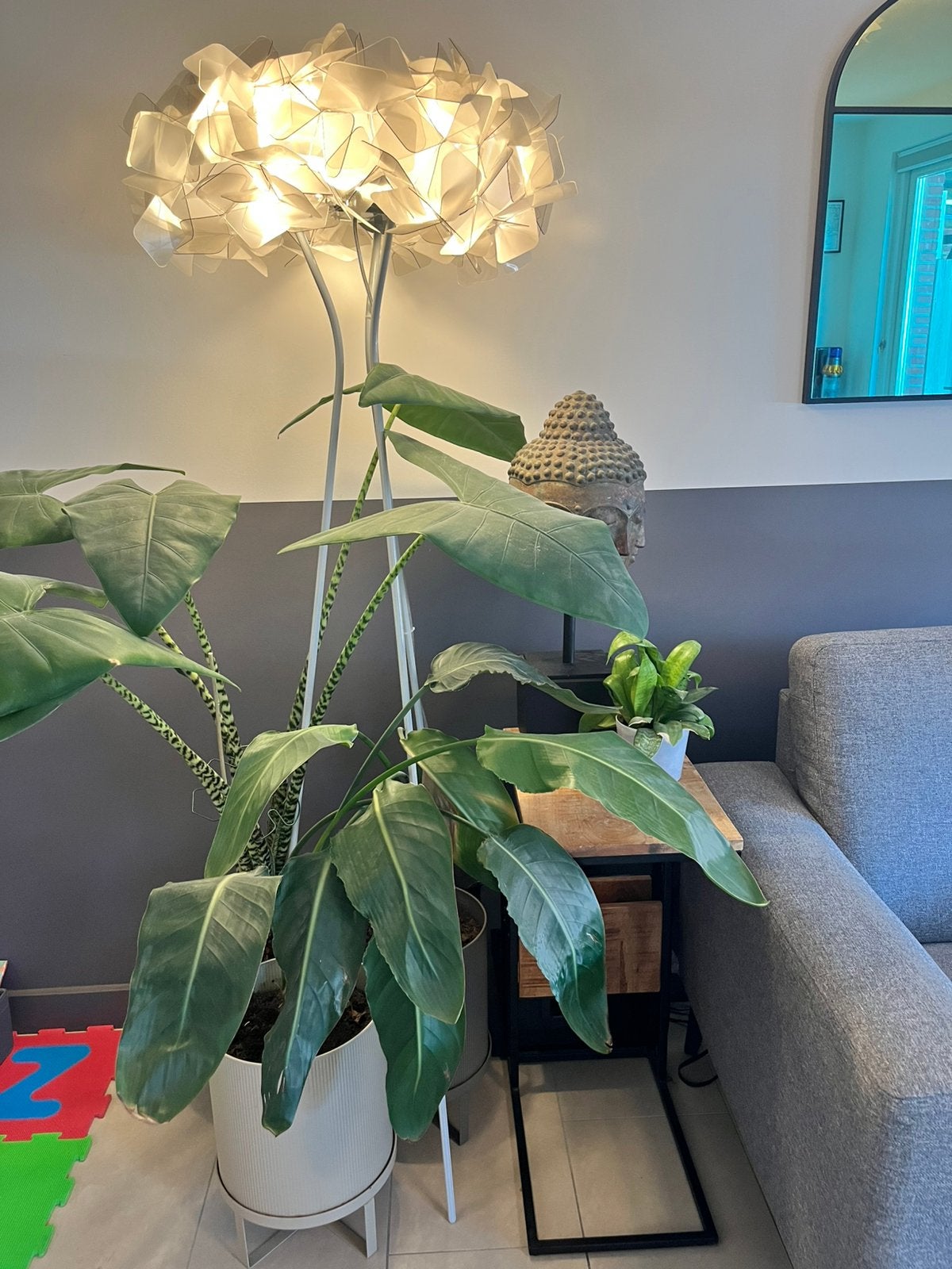 Originele SLAMP Clizia Floor design vloerlamp – wit, Ophalen, Overige materialen, Gebruikt, E27 (groot)