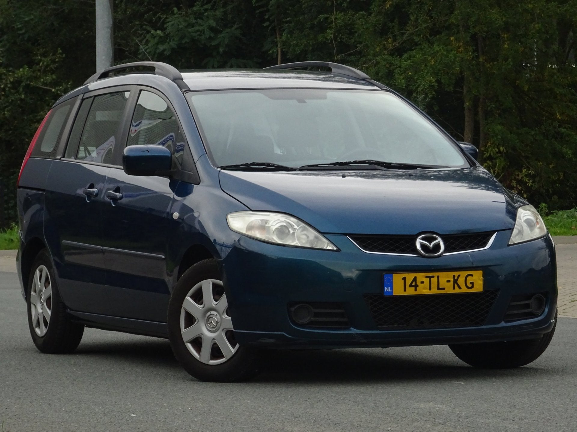 Mazda 5 2.0 Touring 7-PERSOONS NAP/AIRCO/CRUISE/APK 11-2027, Auto's, Voorwielaandrijving, Dealer onderhouden, Gebruikt, Blauw