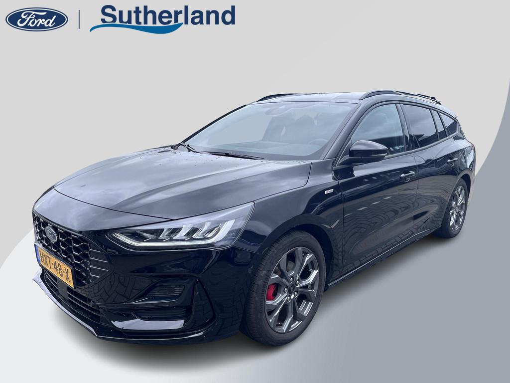 Ford Focus Wagon 1.0 EcoBoost Hybrid ST Line X | Automaat |, Stof, Gebruikt, Automatische klimaatregeling, Zwart