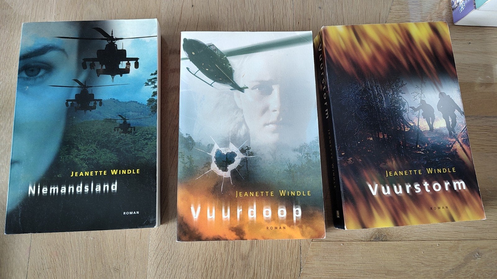 Jeanette Windle  Vuurstorm, Vuurdoop, Niemandsland 3 boeken, Boeken, Ophalen of Verzenden, Gelezen