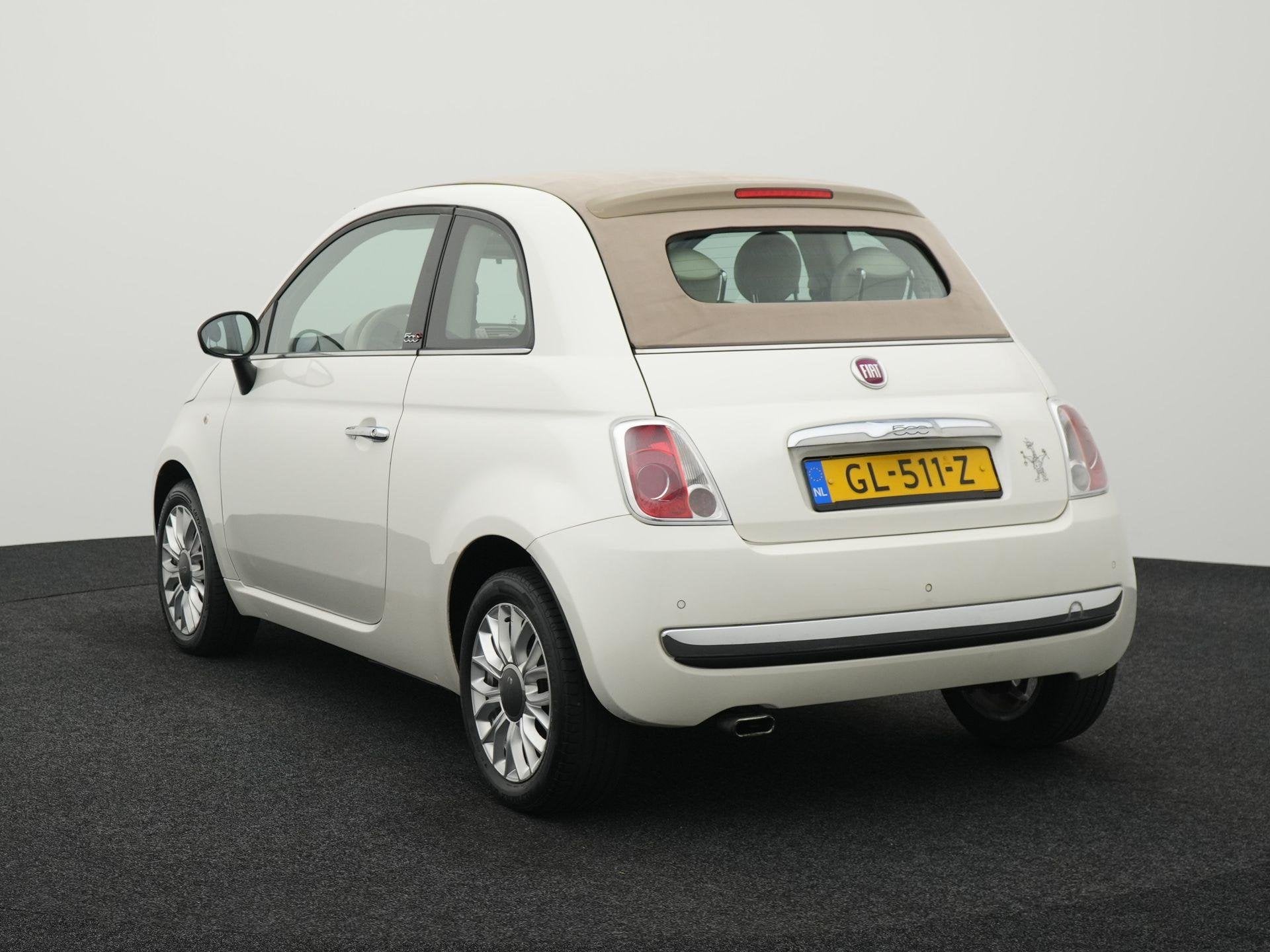 Fiat 500 C 0.9 TwinAir Turbo Lounge, 12 maanden, Stof, Gebruikt, Wit
