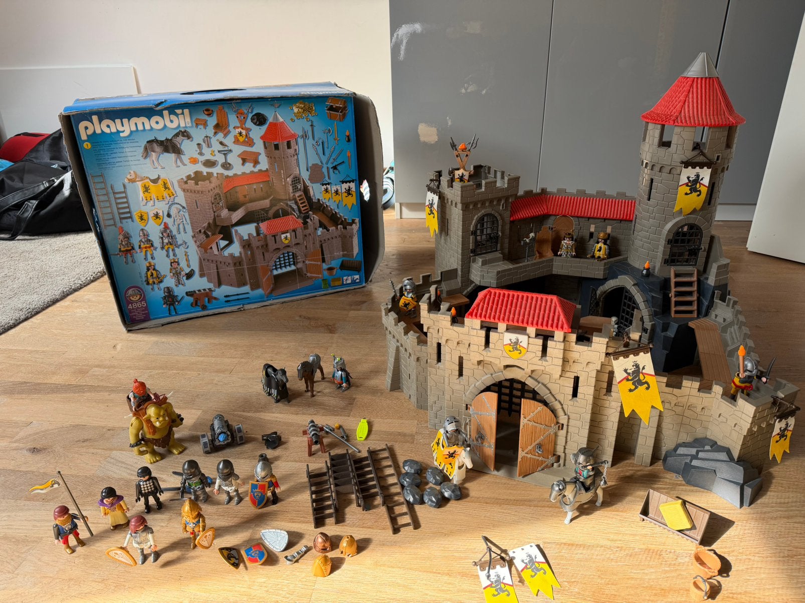 Playmobil ridderkasteel (4865) en extra’s, Kinderen en Baby's, Gebruikt, Complete set, Kasteel/Fort, Historisch