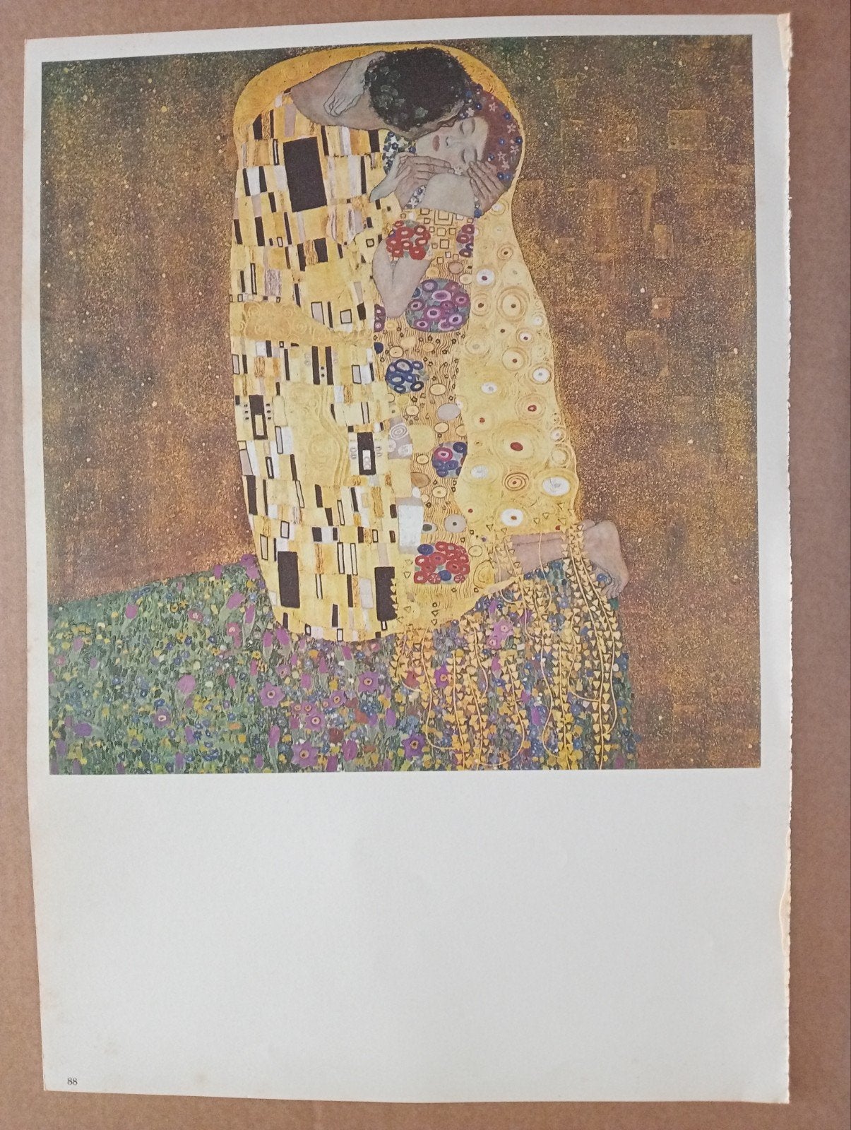Gustav Klimt print liefdeskoppel, Ophalen of Verzenden