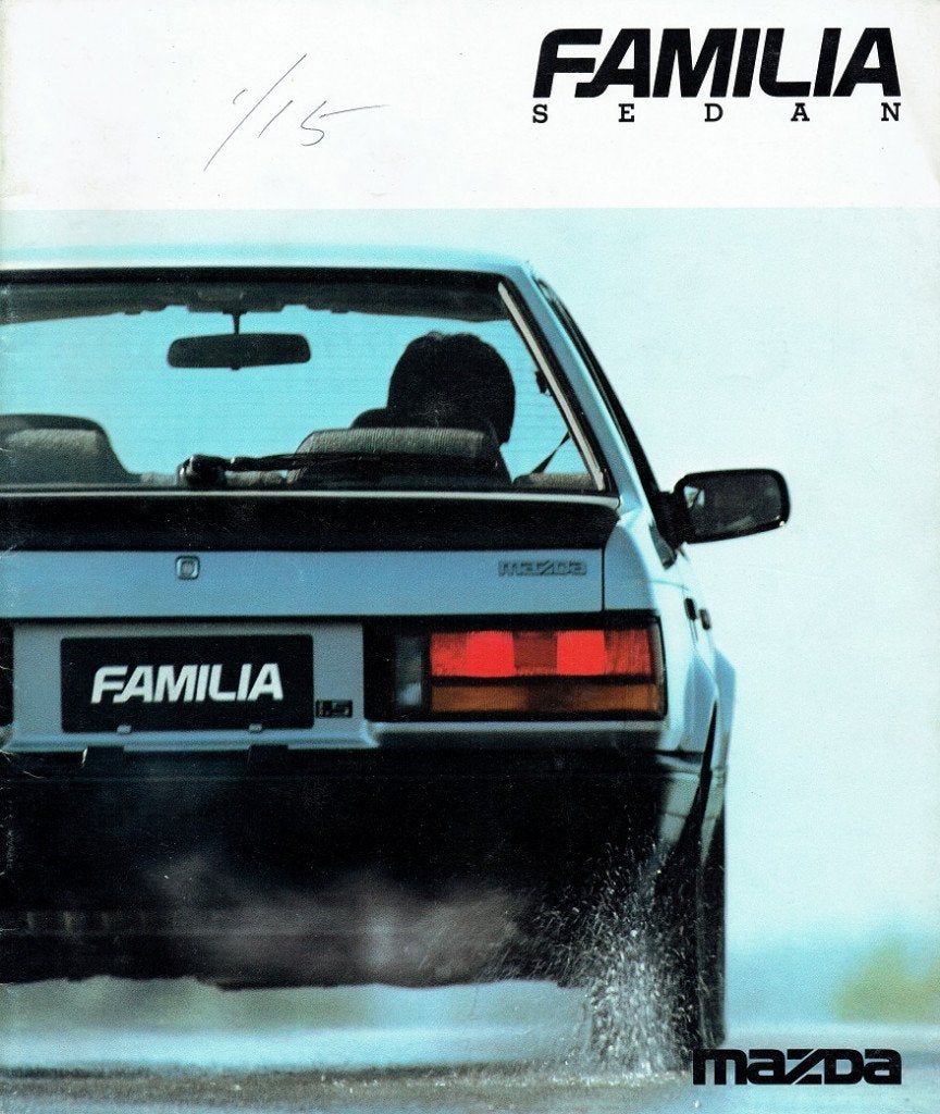 Folder Mazda Familia Sedan (Japanse uitgave - 1985), Boeken, Auto's | Folders en Tijdschriften, Verzenden, Gelezen, Mazda