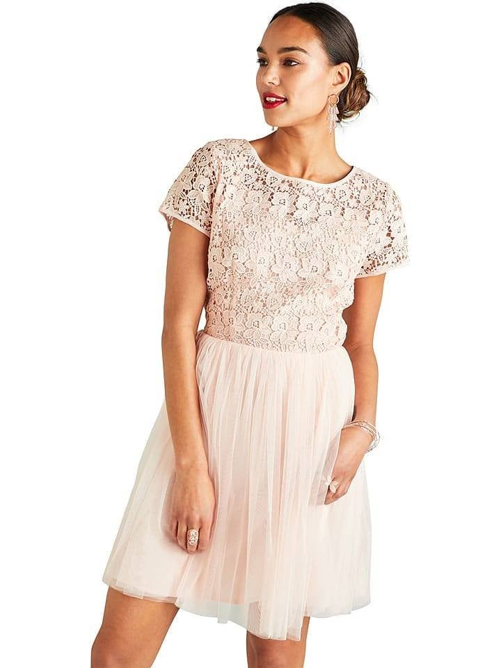 nieuwe Yumi jurk in blush mt 42, Ophalen, Maat 42/44 (L), Nieuw, Roze