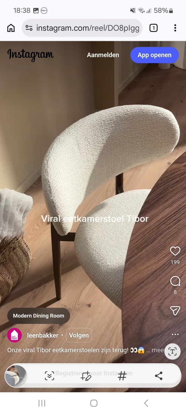 2 nieuwe eetkamerstoelen, Huis en Inrichting, Ophalen of Verzenden, Nieuw, Wit, Twee