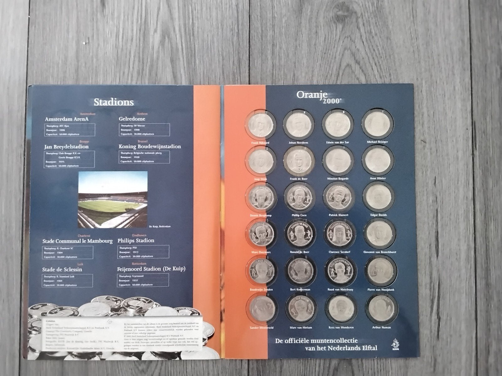 Complete nederlands elftal voetbal muntencollectie 2000, Ophalen of Verzenden, Overige landen