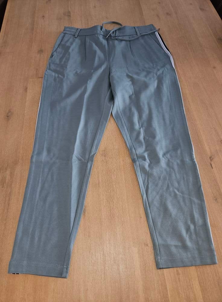 Only Poptrash Easy Grey Tape Pant PNT Noos - Maat L/32, Only, Maat 42/44 (L), Nieuw, Ophalen of Verzenden