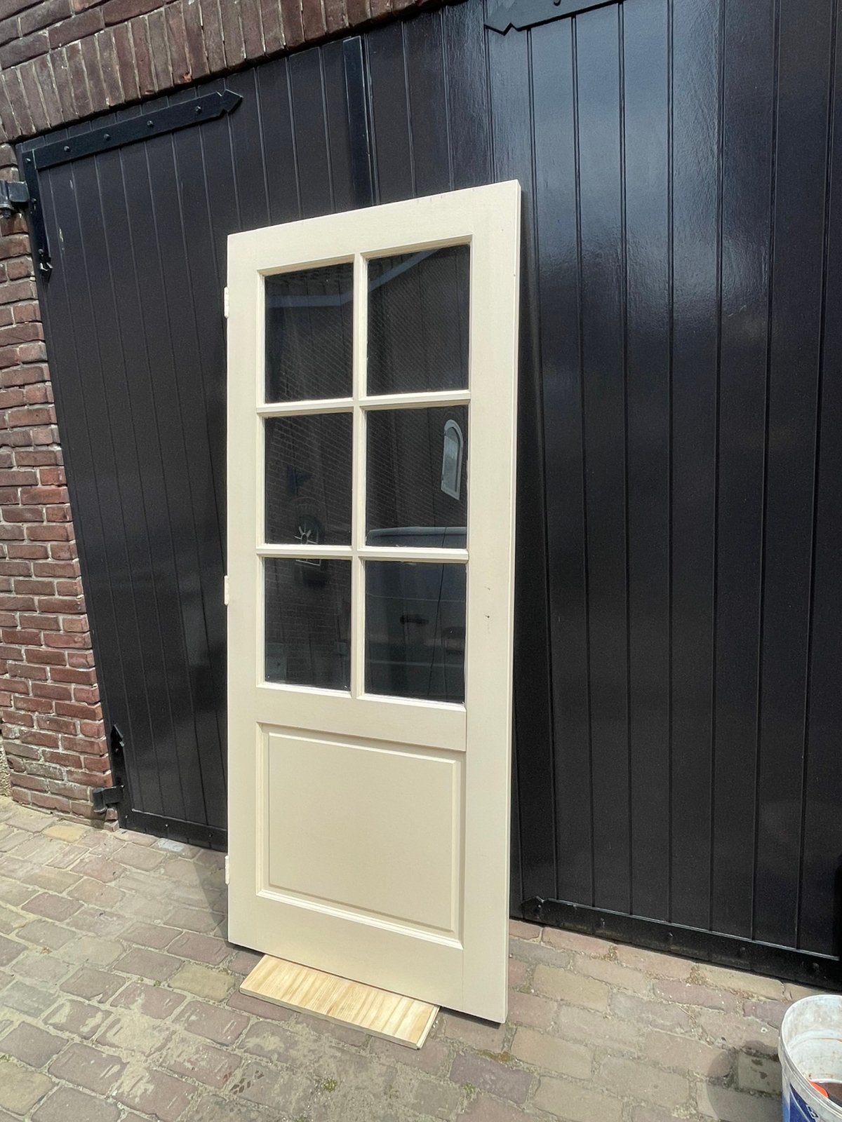 Jaren 30 binnendeuren €25, Doe-het-zelf en Verbouw, Deurkozijn, Zo goed als nieuw, 150 tot 225 cm, Hout
